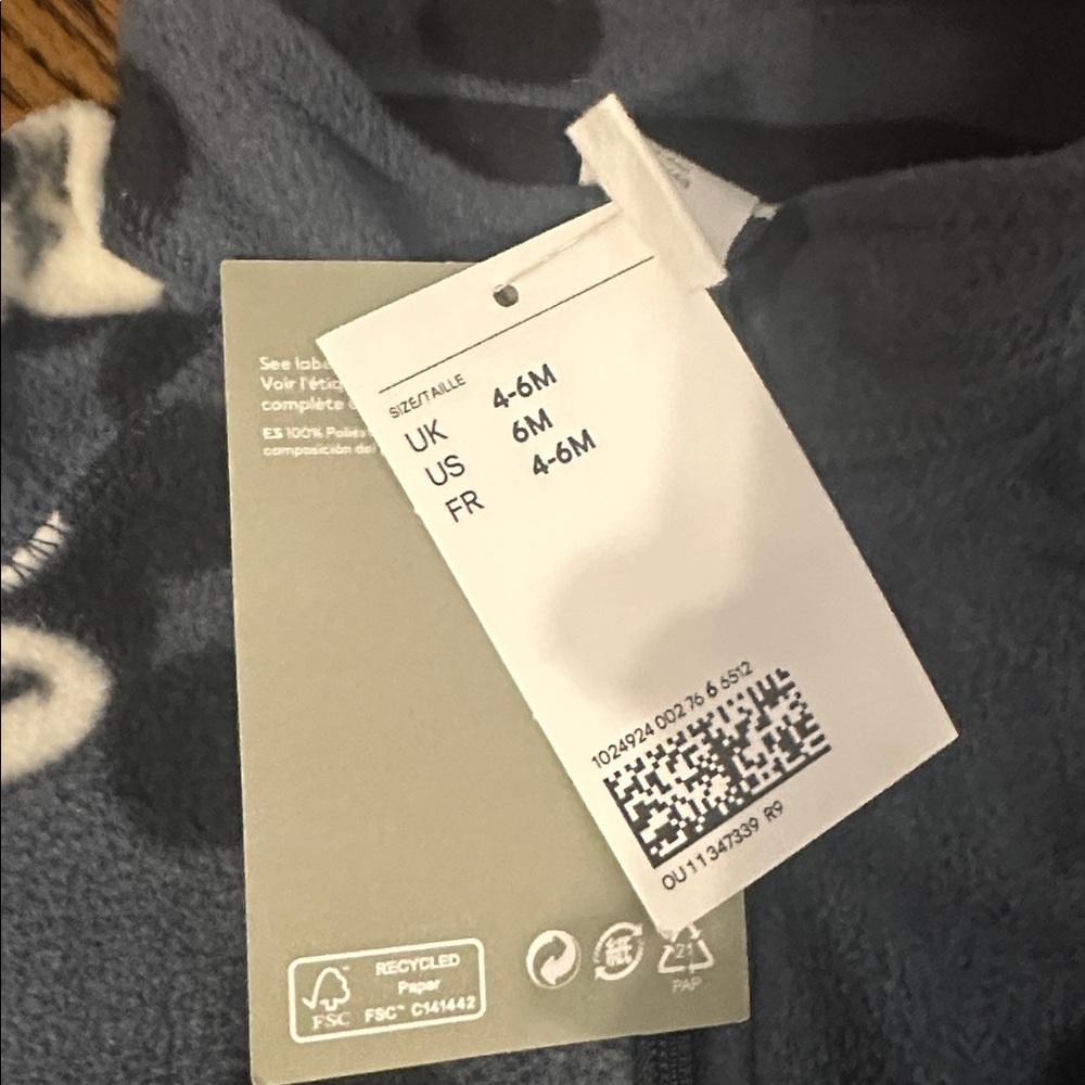 H & M Disney Mickey Mouse Gray Kids one-piece. New! - Picture 2 of 6